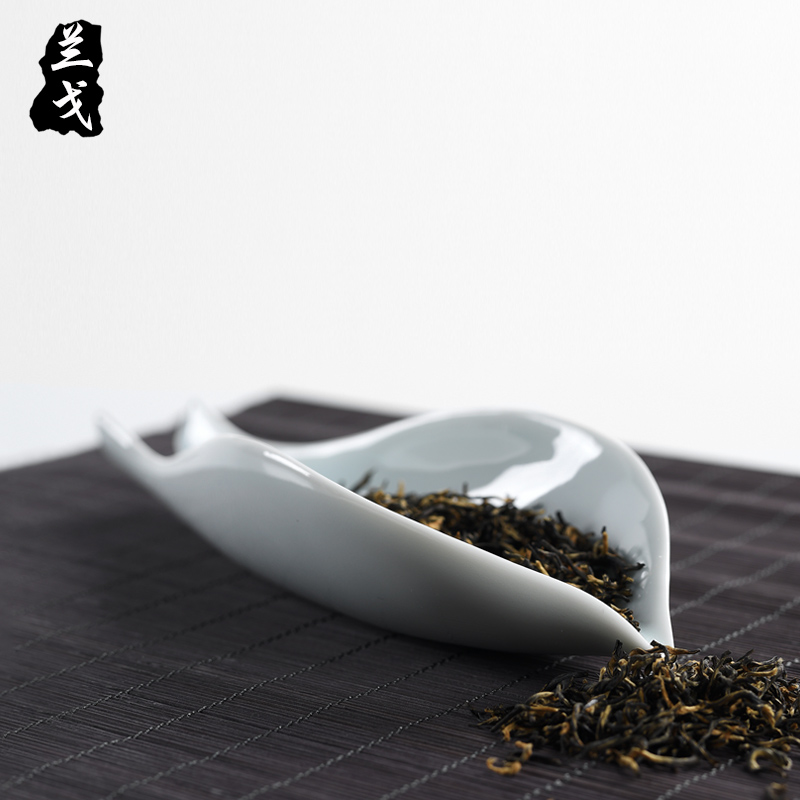 Having kung fu tea set suit household tea is the tea taking 6 gentleman accessories TSP long - handled Japanese ceramic parts