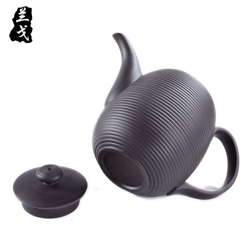 Having purple kung fu tea set home tea cups ceramic fittings simple Japanese small teapot set of single pot