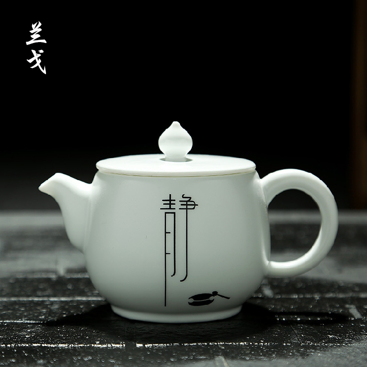 Having ceramic kung fu tea set up little teapot tea tea, xi shi household manual single pot pot