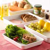 Spot Japanese Noda Enamel Enamel Cooking Prep Bake Bake Oven Kitchen Cake Tray