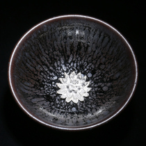Jiacan Kiln Li Jiadang Oil Drops Tianmu Zhan Zhan Pure Silver Decoration Cup Pingming Cup Master Cup Master Cup Kung Fu Tea Cup