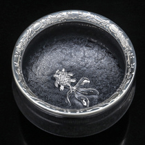 Jiazhan Kiln Li Jiazhan Jianzhan Tianmu Cup Silver Colorful silver cup Tea cup Ceramic Teacup Kung Fu master Cup