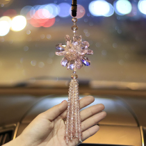 Crystal car hanging rearview mirror car pendant interior pendant with the same hanging decoration goddess pendant high-end charm
