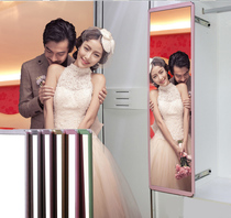 40 wide wardrobe mirror interior sliding mirror fitting mirror wardrobe built-in rotating full-length mirror folding telescopic dressing mirror