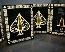 New glowing wine seat bar laser wine holder led Champagne wine rack xo wine base spades a brand wine holder