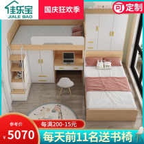 Childrens bunk bed room with desk bunk beds dislocation type a bunk bed as well as pillow interleaved on the bed of small childrens room