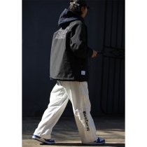 Nobodyknowns Day Ensemble Pure letters Printed Profile Loose men and women Street Leisure 100 Hitch Coaching Jacket