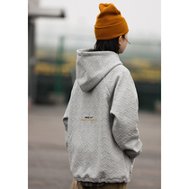 Nobodyknows Japanese new dark embroidery retro basic profile Joker pullover men and women hooded sweater