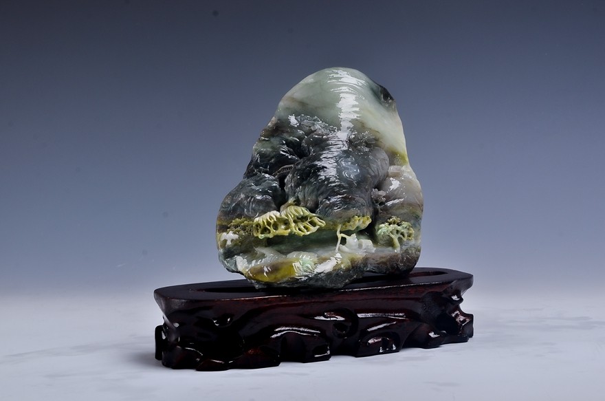 《江山》中国四大名玉 精品独山玉摆件 1480g