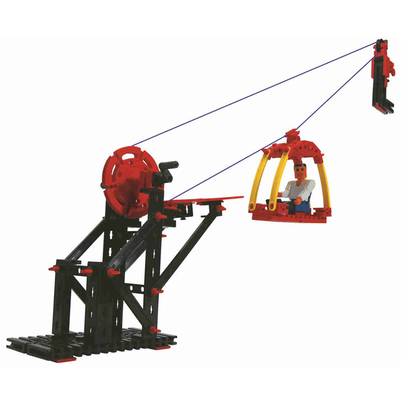 慧鱼积木玩具套装模型缆车41859创意组合模型