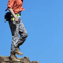 Summer outdoor camouflage fast-dryers womens breathable casual pants multi-pocket mountaineering trousers large size loose detachable two pieces