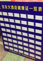 Transparent acrylic card work card card set health certificate card Kangyuan cast yuan Tongrentang employee certificate