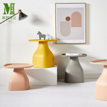 Nordic Plastic Creative Art Modeling Small Tea Several Caps on Sofa Side Several Capes Windows Outside Balcony Table