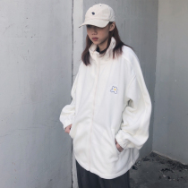 KTDA autumn winter country tide small flower rocking grain suede jacket jacket jacket for male and female couples Chaodei Chaowai