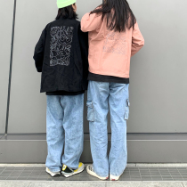 LKSTORE KTDA 2020 autumn winter style twisted thickened jacket male and female couples tide card country tide printed jacket