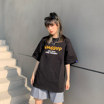 LKSTORE wassup 2020ss summer new trend base shirt T-shirt men and women loose short sleeve base shirt