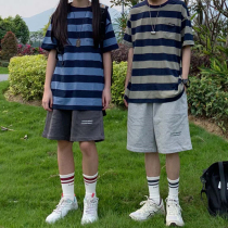 LKSTORE waste Keshaven summer sports couples shorts men and women loose beach pants pants five-point pants