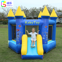 Childrens bouncy castle jumping bed indoor and outdoor large park bouncing slide jumping home playground square trampoline