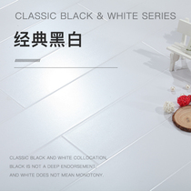 12mm laminate wood floor pure white pure black matte relief retro floor Factory Direct
