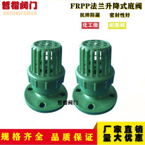 RPP anti-corrosion acid and alkali plastic flange bottom valve Water pump bottom valve DN40 50 65 80 100 150