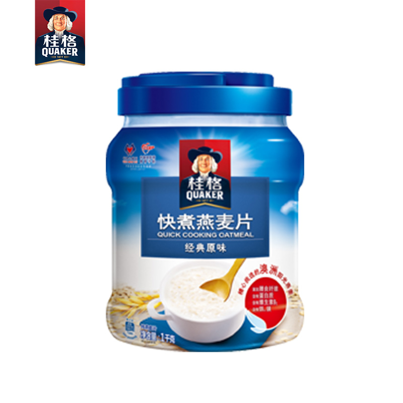 【桂格旗舰店】桂格快煮燕麦片罐装1000g 谷物早餐 健康营养产品展示图5