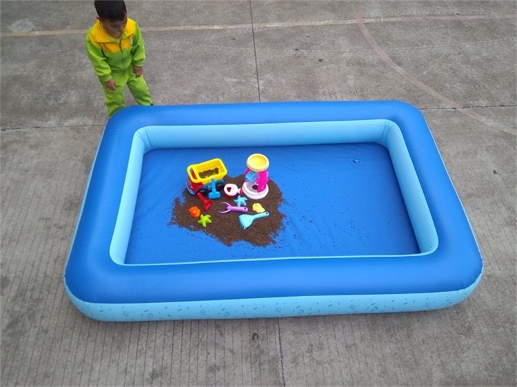 加厚儿童充气沙池家用决明子玩具池小孩玩沙套装室内围栏海洋球池