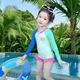 여자 수영복 2025 새로운 세련된 여자 생생한 도파민 원피스 휴가 아이들의 긴팔 수영복 빠른 건조 여자 수영복 2025 새로운 세련된 여자 생생한 도파민 원피스 휴가 아이들의 긴팔 수영복 빠른 건조