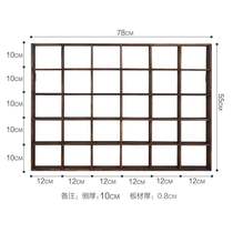 Teapot cup holder Bogu rack Dobao Pavilion Chinese wall-mounted wall solid wood tea set rack rack