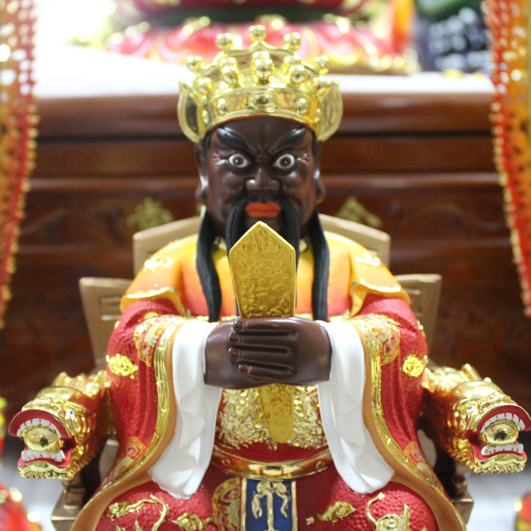 广济龙王爷 14/16寸文殊菩萨 龙五爷 道教神像 树脂佛像 佛教摆件