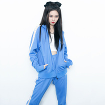 Xu Yiyang sports and leisure suit with the same style female 2021 new loose fashion student spring and autumn running sportswear