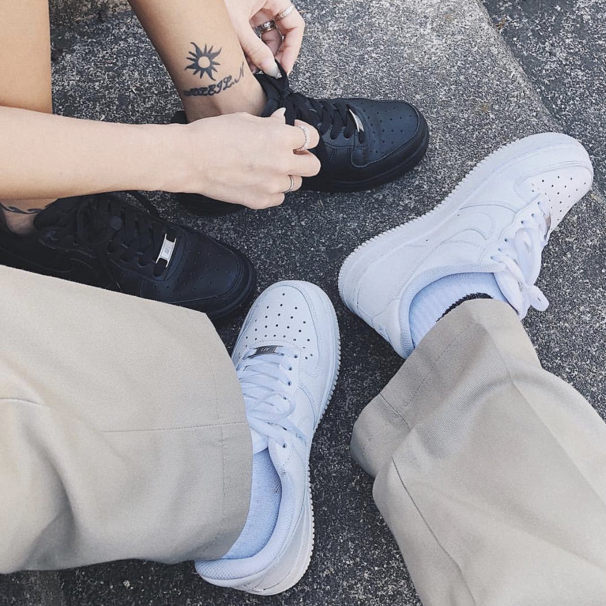 nikeairforce1af1纯白空军一号中低帮板鞋男女315122