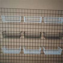 Grid mesh hole board hanging basket wire mesh storage basket supermarket multi-functional storage basket exhibition display rack pendant