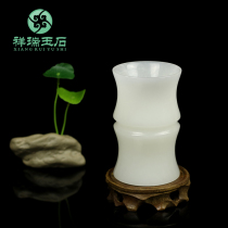 Natural Jade pen holder ornaments creative fashion study furnishings office desktop decorations high-end business gifts