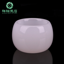 Natural Jade Tea Cup Master Cup single cup tea cup personal hand Cup white jade porcelain kung fu tea set Cup