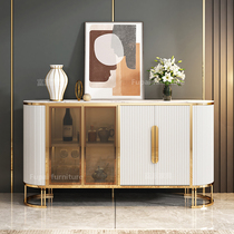 Light Extravagant Dining Side Cabinet Rock Board Modern Minimalist Living-room Sumping-cabinet Restaurant Side Cabinet Bowls Cabinet Leaning Against Wall Marble Lockers