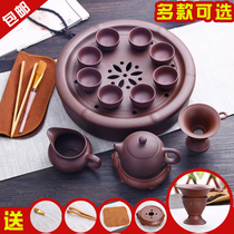 Tea set set home purple sand ceramic kung fu tea tray Tea Teapot simple home Modern Accessories Set
