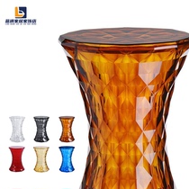 Creative Change of Shoe Stool Plastic Transparent Stool Network Red Crystal Little bench Northern Euracrylic Short Stool Designer Chair
