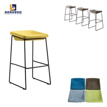 Nordic Bar Chair Bar Chair Bar Chair Household high bench creative chair Iron Art Gallery Chair