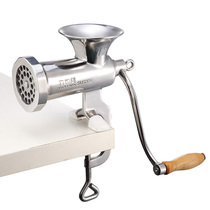 All stainless steel manual meat grinder No 12 household commercial hand-cranked minced meat enema machine to send enema
