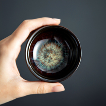 Porcelain Hengtang kiln becomes Kung Fu tea set Teacup Household ceramic tea cup Small tea cup Master single cup tea cup Large