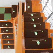 Household non-slip stair step pad non-adhesive self-adhesive electrostatic adsorption winter cool step ladder foot pad platform pad