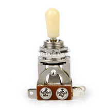 3-way Toggle Switch for Electric Guitar - Silver w Cream