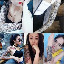 4 full arm 4 half arm waterproof tattoo applique arm men and women long 3D simulation sexy cover Mark tattoo body painting