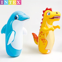 INTEX Inflatable tumbler Soothing educational toy baby large child children dinosaur boxing exercise early education