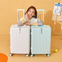 2021 New suitcase for a light female day student 24 inch high value pull bar box silent password box is durable