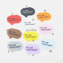 DIY jewelry accessories acrylic letterill BE YOUR SIDE Bubble brand pendant accessories