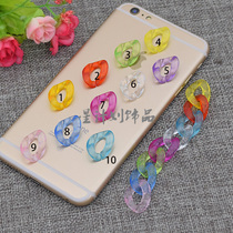 DIY jewelry accessories Transparent white acrylic flat open ring 24*17mm can be set chain chain 10 prices