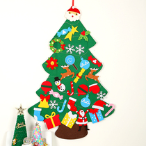 Handmade diy felt Christmas tree home pendant ornaments Christmas ornaments living room wall scene layout