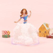 2021 Mini Princess Magic Christmas Tree diy Paper Tree Blooming Watering Crystal Christmas Kindergarten Children Small