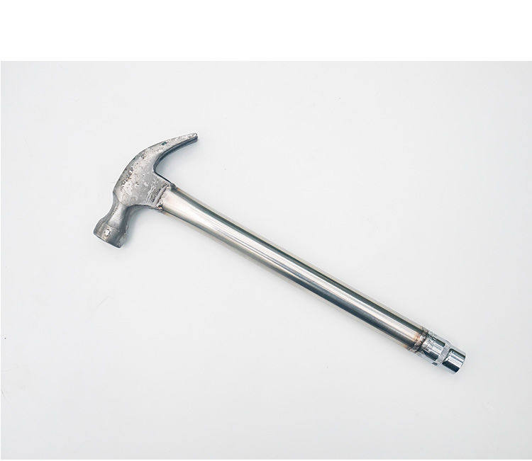 羊角铁锤膨胀螺丝套筒空调安装工具五金钳木工锤榔头一体扳手拔钉